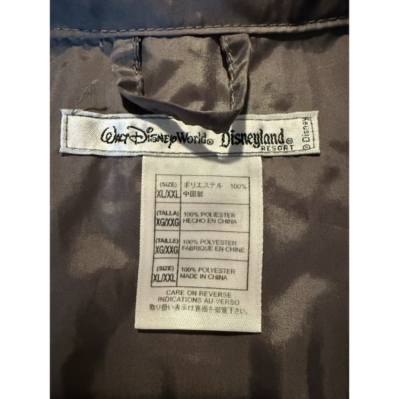 Disney parks Jacket Mens Blue Gray Magic Kingdom 1/4 Zip Windbreaker Size XL/2XL - Picture 9 of 13